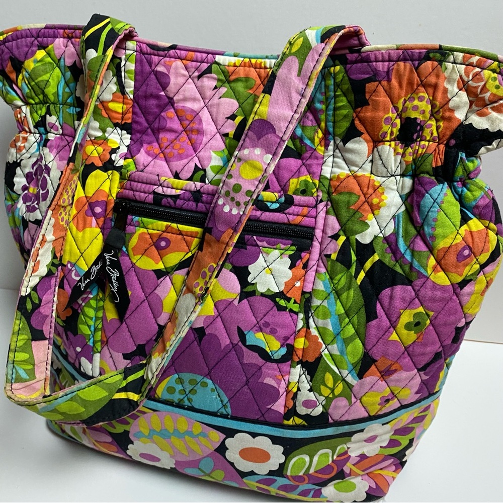 🔥ESTATE VERA BRADLEY QUILTED FLORAL HANDBAG PURSE